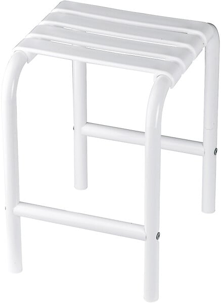 GODONNIER - Tabouret de jardin Godonnier - Aluminium époxy - Blanc - large