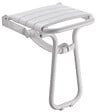 GODONNIER - Siège de Douche Escamotable Béquille Automatique Alu Blanc - vignette