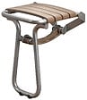 GODONNIER - Siège douche escamotable - Aluminium époxy - Taupe - 150 kg - vignette