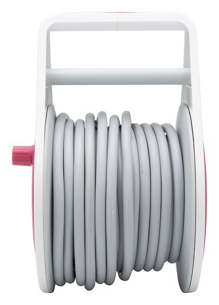 ZENITECH - Mini enrouleur design 3 prises 2P+T - 7m Rose - Zenitech - large