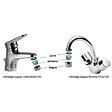 ECOPERL - Aérateur Eco 80% - Lave-main - 2,5 l-min. - 22-24x100 Recharge x 2 - vignette