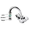 ECOPERL - Mousseur idéal lavabo 4,5 litres-min F22x100 Economie d'eau 70% - vignette