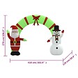 VIDAXL - vidaXL Porte voûtée gonflable de Noël avec LED 270 cm - vignette