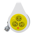 ZENITECH - Mini enrouleur design 3 prises 2P+T - 7m - Vert - Zenitech - vignette