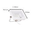 VOLTMAN - Projecteur plat + détecteur de mouvement IP65 1000lm - Blanc - Voltman - vignette