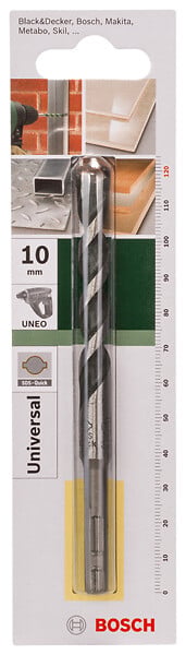 BOSCH - Foret SDS Quick universal 10x75x120 - Pointe carbure - 10mm - large