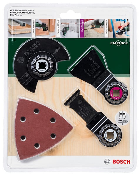 BOSCH - Set 13 pièces outil multifonction - Starlock - OIS 12 points - large