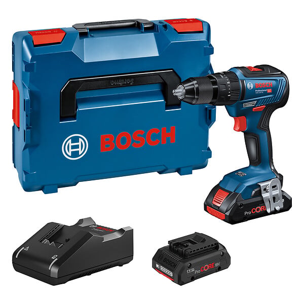 BOSCH - Perceuse à percussion BOSCH GSB 18V-55 PROCORE 2x4.0Ah GAL 18V-40L - large