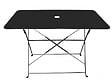 CHALET & JARDIN - Table de jardin pliante rectangulaire BISTROT - Noir - vignette