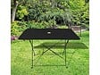 CHALET & JARDIN - Table de jardin pliante rectangulaire BISTROT - Noir - vignette