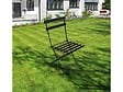 CHALET & JARDIN - Lot de 2 chaises de jardin pliantes Bistrot - Noir - vignette