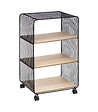 5 FIVE SIMPLY SMART - Étagère 3 cases sur roues en métal et Bois H 73 cm - vignette