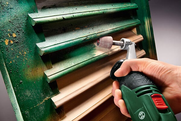 BOSCH - Support abrasif conique PRR 30mm - Manchon grain 80 - large