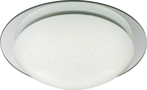 GLOBO - Plafonnier Step Up blanc acrylique opal miroir h.30xd.9cm - large