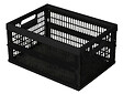 KETER - Caisse de rangement pliante Curver 34 L - Noir - vignette