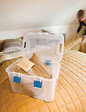 KETER - Malle de rangement transparente - 60L - Empilable - vignette
