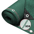 VOUNOT - Brise vue occultant en HDPE 230g/m² 1.8x10m avec attaches de fixation vert - vignette