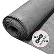 VOUNOT - Brise vue occultant en HDPE 150g/m² 1.5x10m avec attaches de fixation gris - vignette