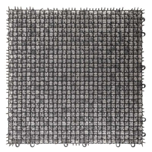 WERKAPRO - Dalle grise gazon synthétique 30 x 30 cm  lot de 6 - large