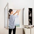 WINDHAGER - Toile moustiquaire fibre de verre anthracite - 100x120cm - vignette
