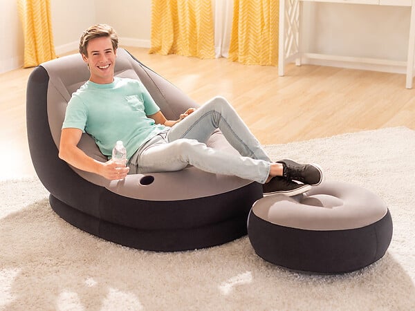 INTEX - Ensemble fauteuil + pouf gonflables Ultra Lounge - Intex - large