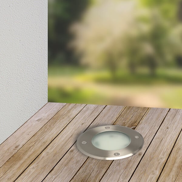 ARLUX - Spot Patio V2 Arlux - Rond - A Encastrer - 9w - 3000k - Inox - large