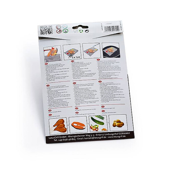 LOTUSGRILL - lot de 8 papillottes pour barbecue - gb-al-m - large