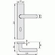 VACHETTE - Béquille double seule blanche pour Ensemble sur plaque ou rosace en polyamide - ARCOLOR 710 - vignette