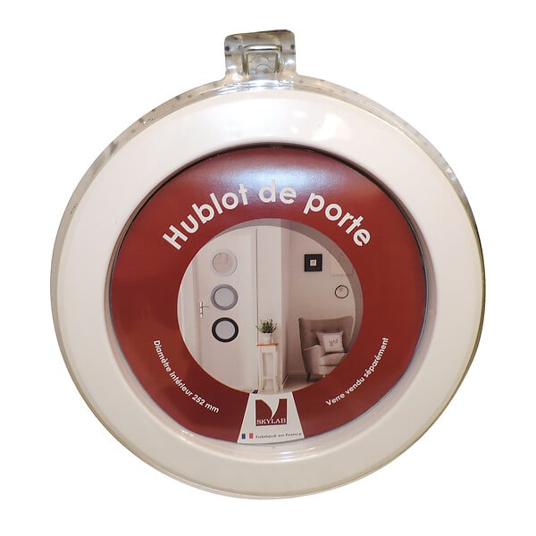 SKYLAB - Hublot rond SKYLAB pour porte, blanc diamètre intérieur 25,5 cm - large