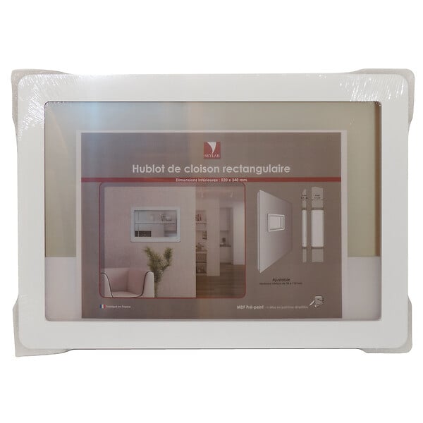 SKYLAB - Hublot rectangulaire de cloison 42 x 60 cm MDF  prépeint - large