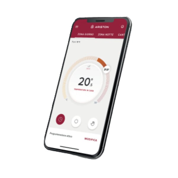 ARISTON - Thermostat filaire modulant programmable - Ariston SENSYS HD - compatible toute chaudières / PAC Ariston - large