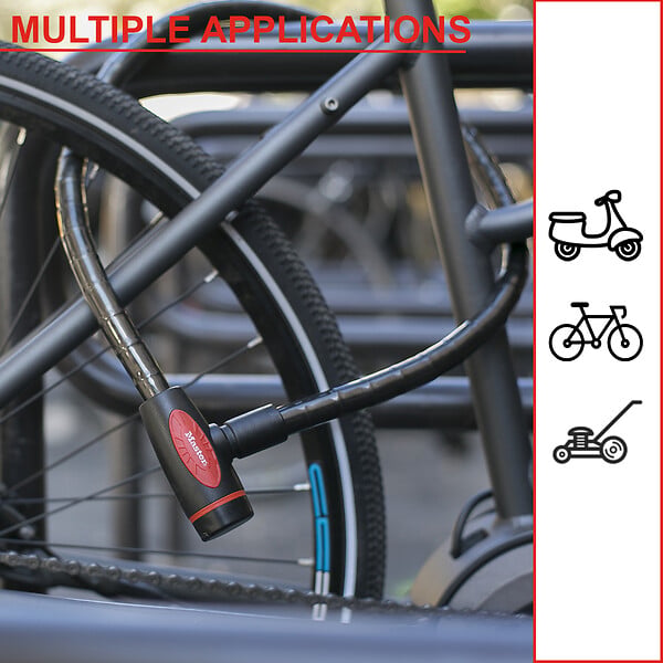 MASTER LOCK - Câble antivol articlué à clé extérieur 1 M - large