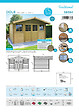 SOLID - Abri de jardin Dole - Kit de ventilation - Bois - 11,56m2 - vignette