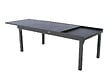 HESPERIDE - Table extensible rectangulaire alu Piazza 10/12 places Graphite - Hespéride - vignette