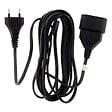 ZENITECH - Rallonge 2m - HO3VVH2F 2x0,75mm² 6A - noir - Zenitech - vignette