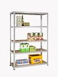 AVASCO - Étagère bois métal - 5 tablettes - H.180xL.120xP.45cm - vignette