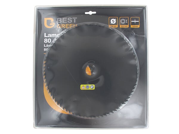 BESTGREEN - Lame débroussailleuse 250 mm 80 dents - large