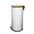 KITCHEN MOVE - Poubelle à pédale inox FOREST blanc 30L - vignette