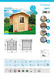 SOLID - Abri de jardin Essen - Porte semi-vitrée - Kit ventilation - 3.92m2 - vignette