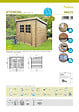 SOLID - Abri de jardin Stendal en bois - 4,91 m² - L.248xH.191xP.198cm - vignette