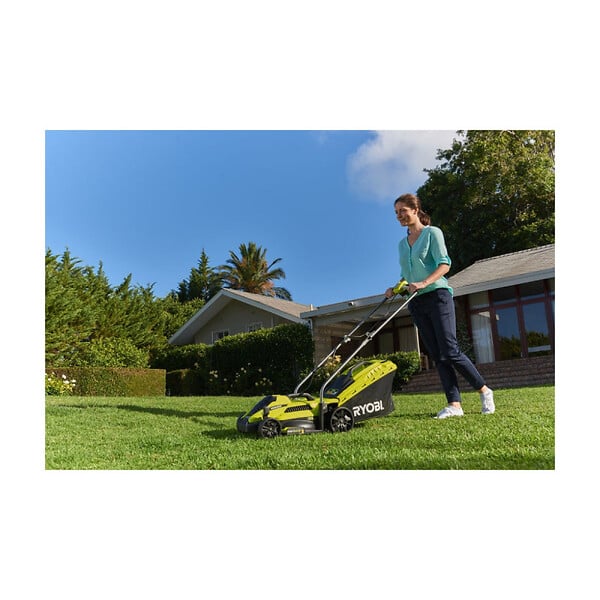 RYOBI - Pack RYOBI Tondeuse électrique 1300W Coupe 33cm RLM13E33S - Lame de tondeuse électrique 33cm RAC420 - large