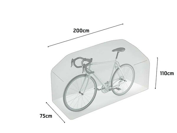 NORTENE - Housse de protection pour vélo - 200 x H 110 cm - large