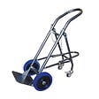 STOCKMAN - Diable porte 1 bouteille SAC120-RSB avec béquille escamotable 120kg roues caoutchouc bleu Stockman - vignette