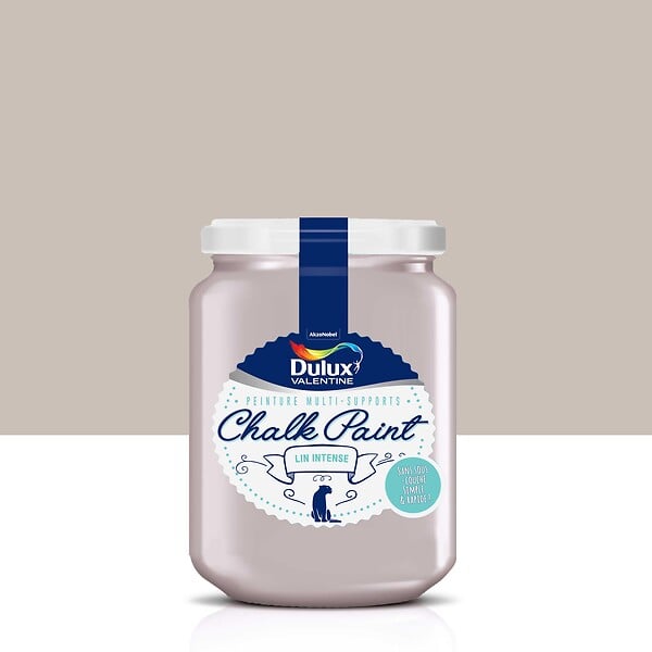 DULUX VALENTINE - Peinture chalk paint - Lin Intense - Mat - 0,4L - large