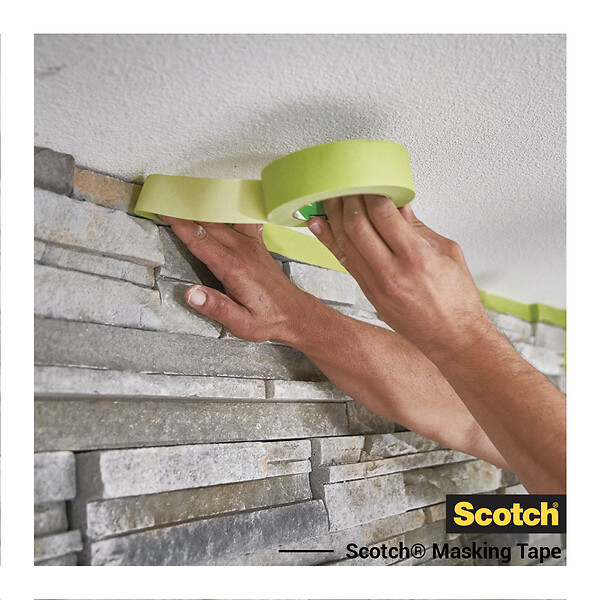 SCOTCH - Ruban de masquage surfaces rugueuses - Vert - 24mm x 41m - large