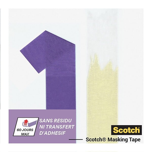SCOTCH - Ruban de masquage surfaces délicates - Violet - 36mm x 41m - large