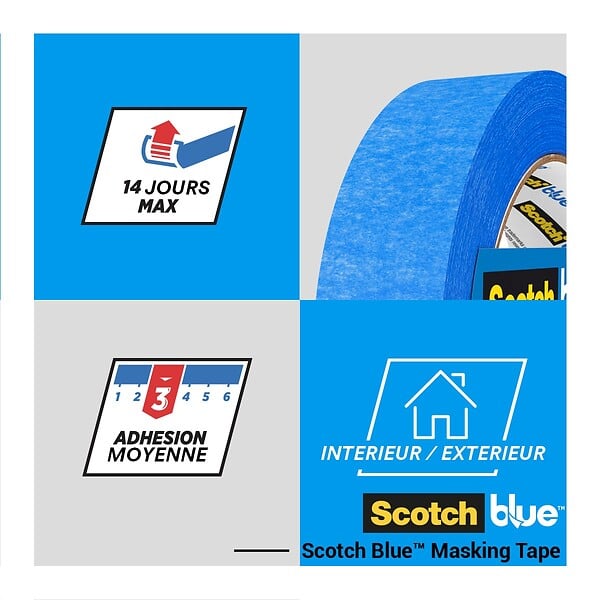 SCOTCHBLUE - Ruban de masquage multi-surfaces ScotchBlue -  - 36mmx41m - large