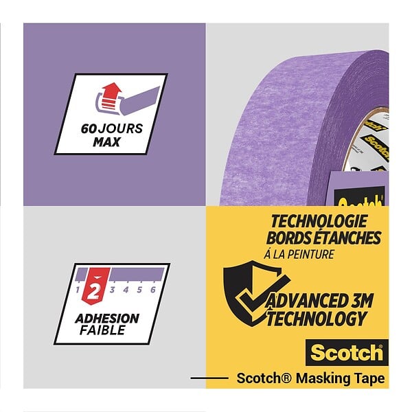 SCOTCH - Ruban de masquage surfaces délicates Scotch  -  - 24mmx41m - large