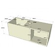PLANETE BAIN - Lave-mains en solid surface Arezzo 54x20 cm avec espace de rangement - vignette