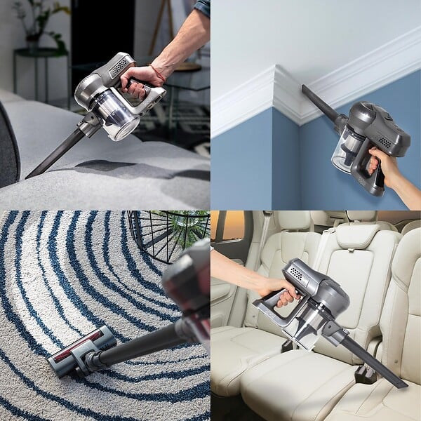 KITCHEN MOVE - Aspirateur balai sans fil SILENT Noir Aluminium 160W - large